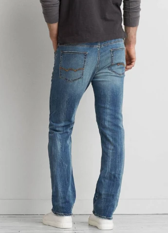 Голубые демисезонные джинсы American Eagle