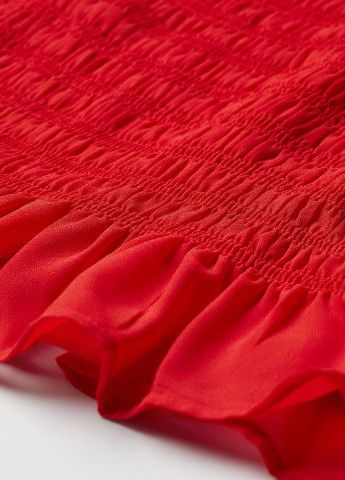 Красное кэжуал сукня H&M однотонное