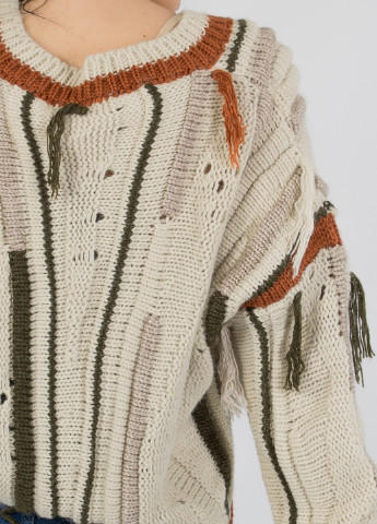 Комбинированный демисезонный пуловер пуловер Bebe Plus