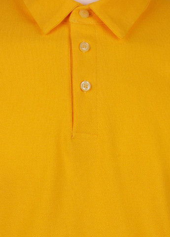 Желтая футболка-поло для мужчин VD One однотонная