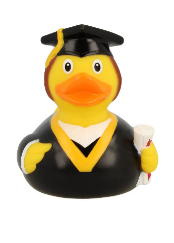 Игрушка для купания Утка Выпускник, 8,5x8,5x7,5 см Funny Ducks (250618740)