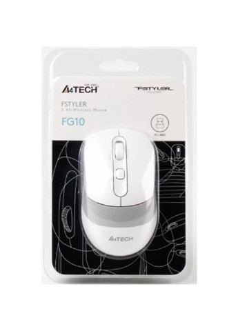 Мишка FG10 White A4Tech (252632931)