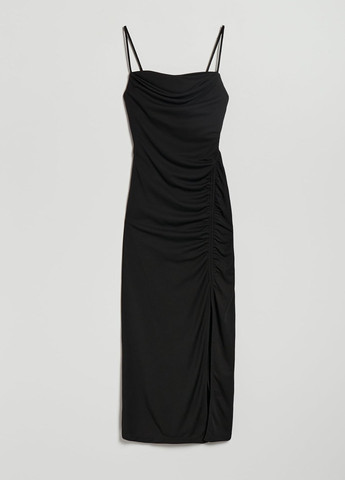 Чорна кежуал сукня силуетна House однотонна