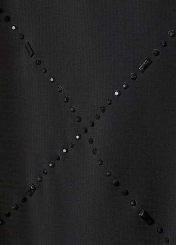 Черная кэжуал с рисунком юбка H&M карандаш