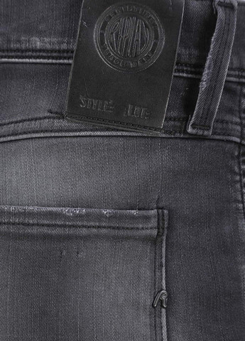 Темно-серые демисезонные зауженные джинсы Replay
