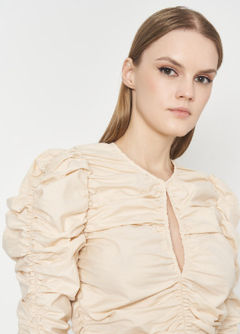 Светло-бежевая блуза Zara