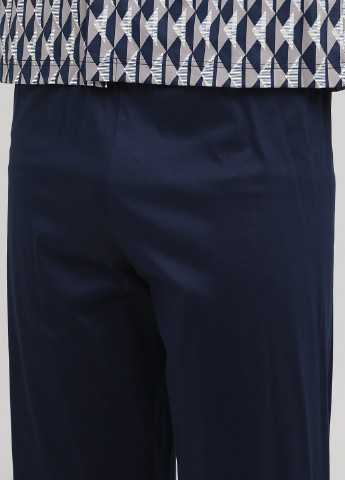 Темно-синий демисезонный комплект (рубашка, брюки) Calida