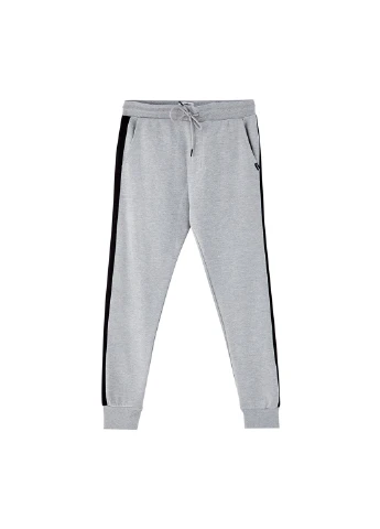 Светло-серые спортивные демисезонные джоггеры брюки Pull & Bear