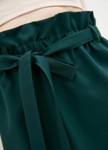 Темно-зеленая кэжуал однотонная юбка Podium колокол