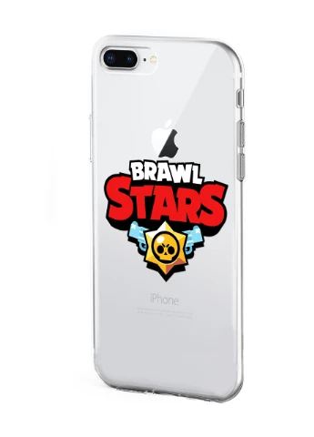 Чохол силіконовий Apple Iphone 8 plus Лого Бравл Старс (Logo Brawl Stars) (6154-1000) MobiPrint (219284348)