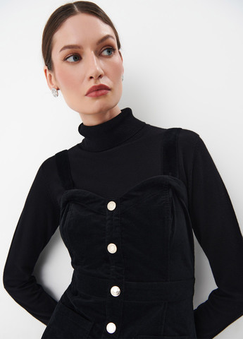 Чорна кежуал сукня футляр Mohito однотонна