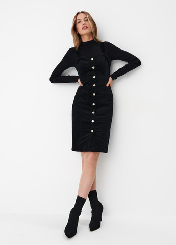 Чорна кежуал сукня футляр Mohito однотонна