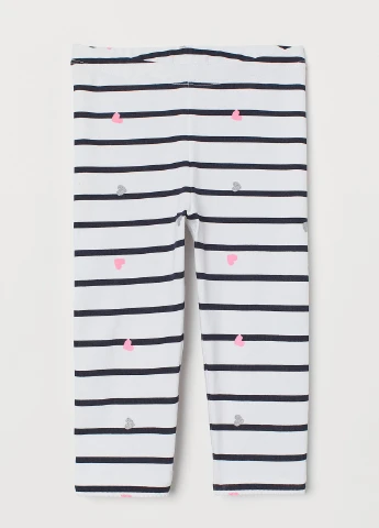 Белые летние леггинсы H&M