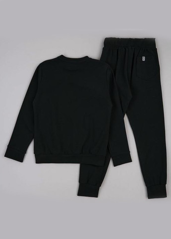 Чорний демісезонний костюм (світшот, штани) брючний ArDoMi