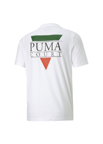 Белая футболка tennis club graphic men's tee Puma