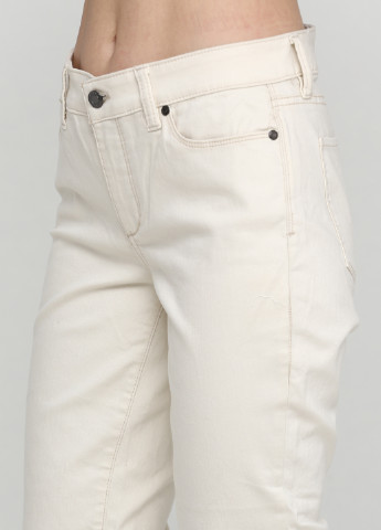 Молочные джинсовые демисезонные зауженные брюки Talbots