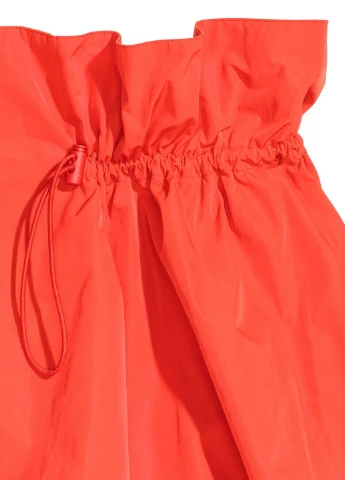 Красная однотонная юбка H&M