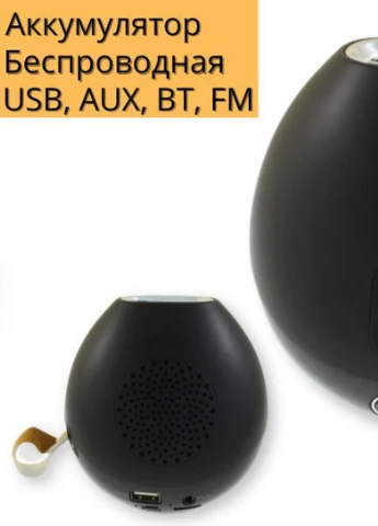 Портативна колонка A10 5Вт USB, AUX, FM, Bluetooth чорна (HopA10) XPRO (254257011)