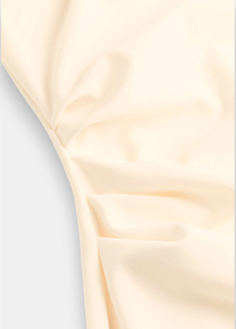 Кремова коктейльна, кежуал сукня з відкритими плечима H&M однотонна