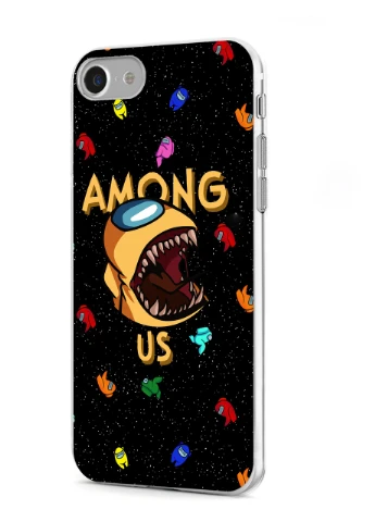 Чохол силіконовий Apple Iphone 7 Амонг Ас Жовтий (Among Us Yellow) (17361-2409) MobiPrint (219556330)