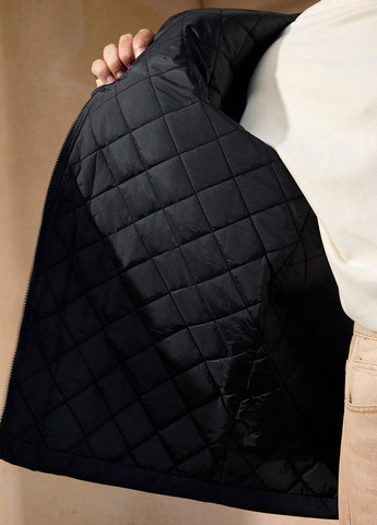 Темно-синяя зимняя куртка SHEIN