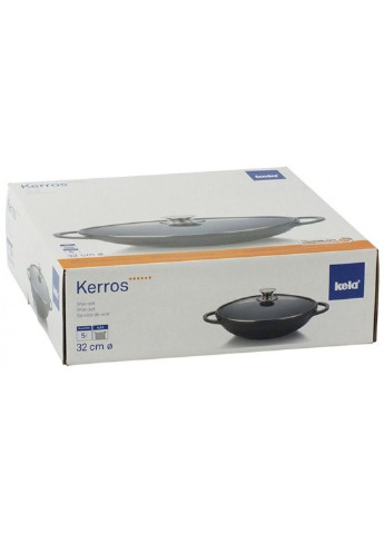 Сковорода WOK Kerros с крышкой 32 см 4 л (15157) Kela (254075850)