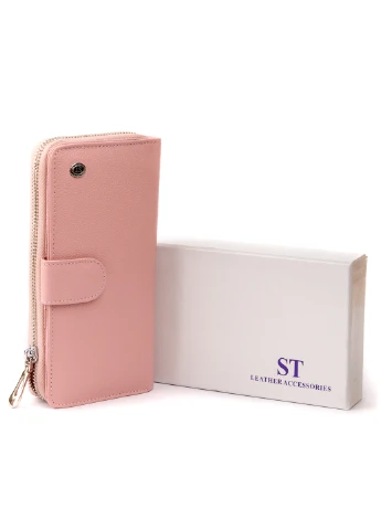 Жіночий шкіряний гаманець 19х9,5х2,5 см st leather (229459968)