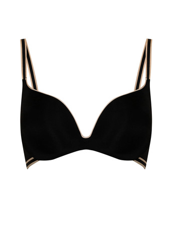 Чёрный бюстгальтер Marc & André с косточками полиамид