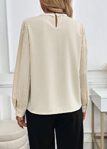 Кремовая блуза SHEIN