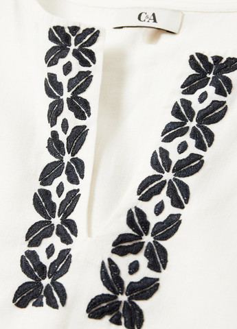 Білий кежуал сукня C&A однотонна