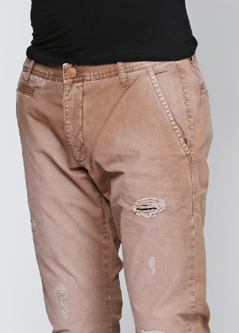 Коричневые кэжуал демисезонные со средней талией брюки Antony Morato