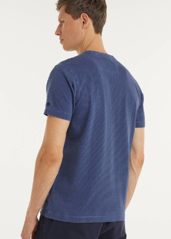 Темно-синяя футболка-поло для мужчин Lerros в полоску