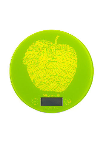 Весы кухонные VKS-519 яблоко Vilgrand VKS-519_Apple зелёные