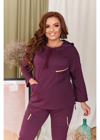 Спортивный костюм 188-1 64 Бордовый N.N.C.Fashion (223458350)