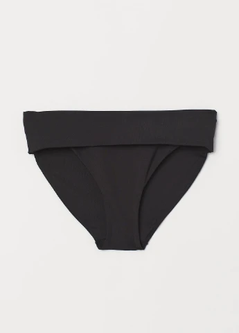Черные купальные трусики-плавки однотонные H&M