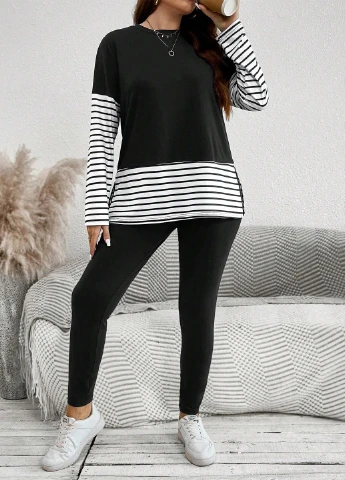 Костюм (лонгслив, брюки) SHEIN (344465941)