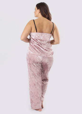 Розовый демисезонный комплект (майка, брюки) Ghazel