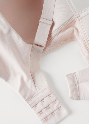 Светло-розовый бюстгальтер H&M без косточек хлопок
