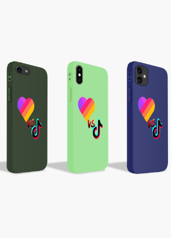 Чехол силиконовый Apple Iphone Xs ТикТок и Лайк (TikTok and Likee) Белый (8938-1387) MobiPrint (219537053)