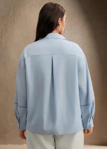 Голубая блуза SHEIN