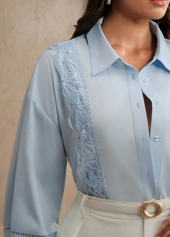 Голубая блуза SHEIN