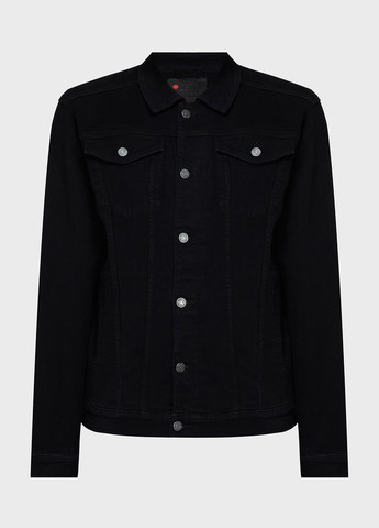 Чорна демісезонна куртка Denim Project