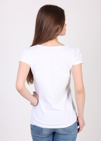 Белая летняя футболка Poncik
