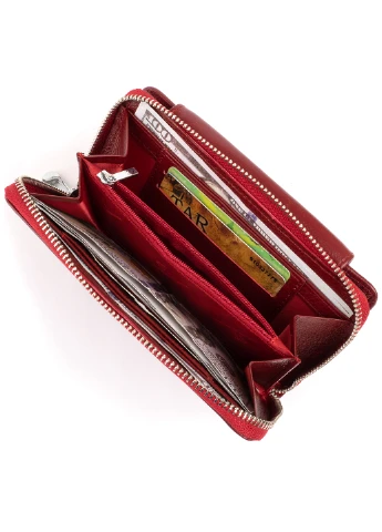 Жіночий шкіряний гаманець 19х9,5х2,5 см st leather (252130485)