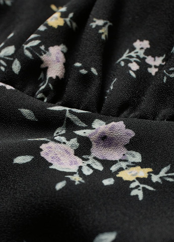 Чорна кежуал сукня C&A з квітковим принтом