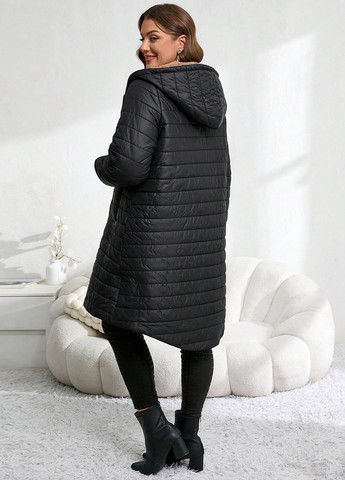 Черная демисезонная куртка SHEIN