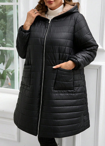 Черная демисезонная куртка SHEIN