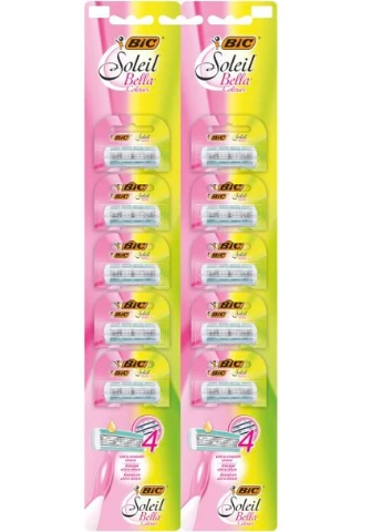 Набір бритв без змінних картриджів Soleil Bella Colours 10 шт Bic (248671074)