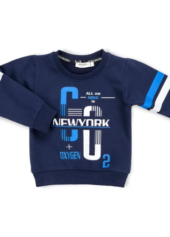Синий демисезонный костюм десткий "new york" (11495-86b-blue) Breeze