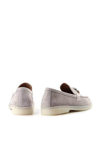 Le'BERDES Туфлі лофери світло-сірий з натуральна замша, україна — літо (322088066)